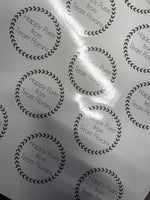 Mishloach Manos Labels - Custom - sold by the sheet