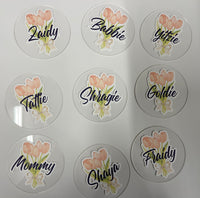 Acrylic Place Cards/Cupcake Toppers